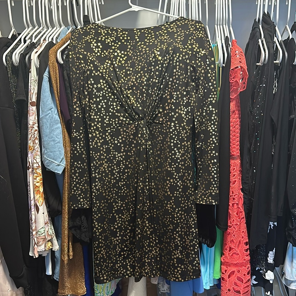 Black and Gold Michael Kors dress